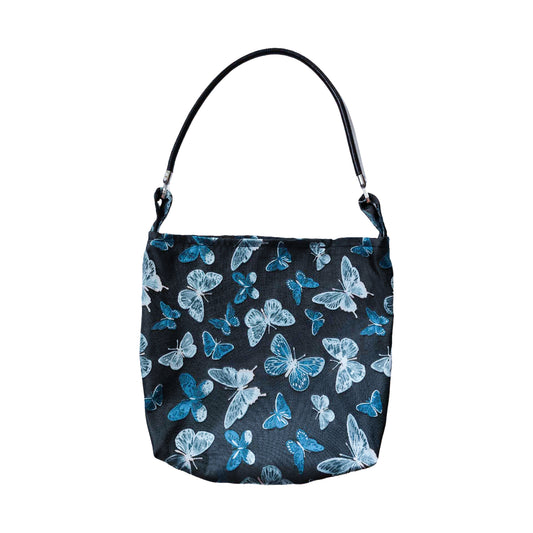 Blue Butterfly Handmade Bag