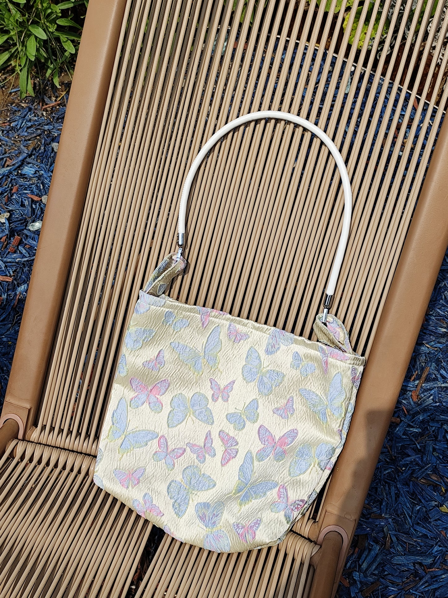 White Butterfly Handmade Bag