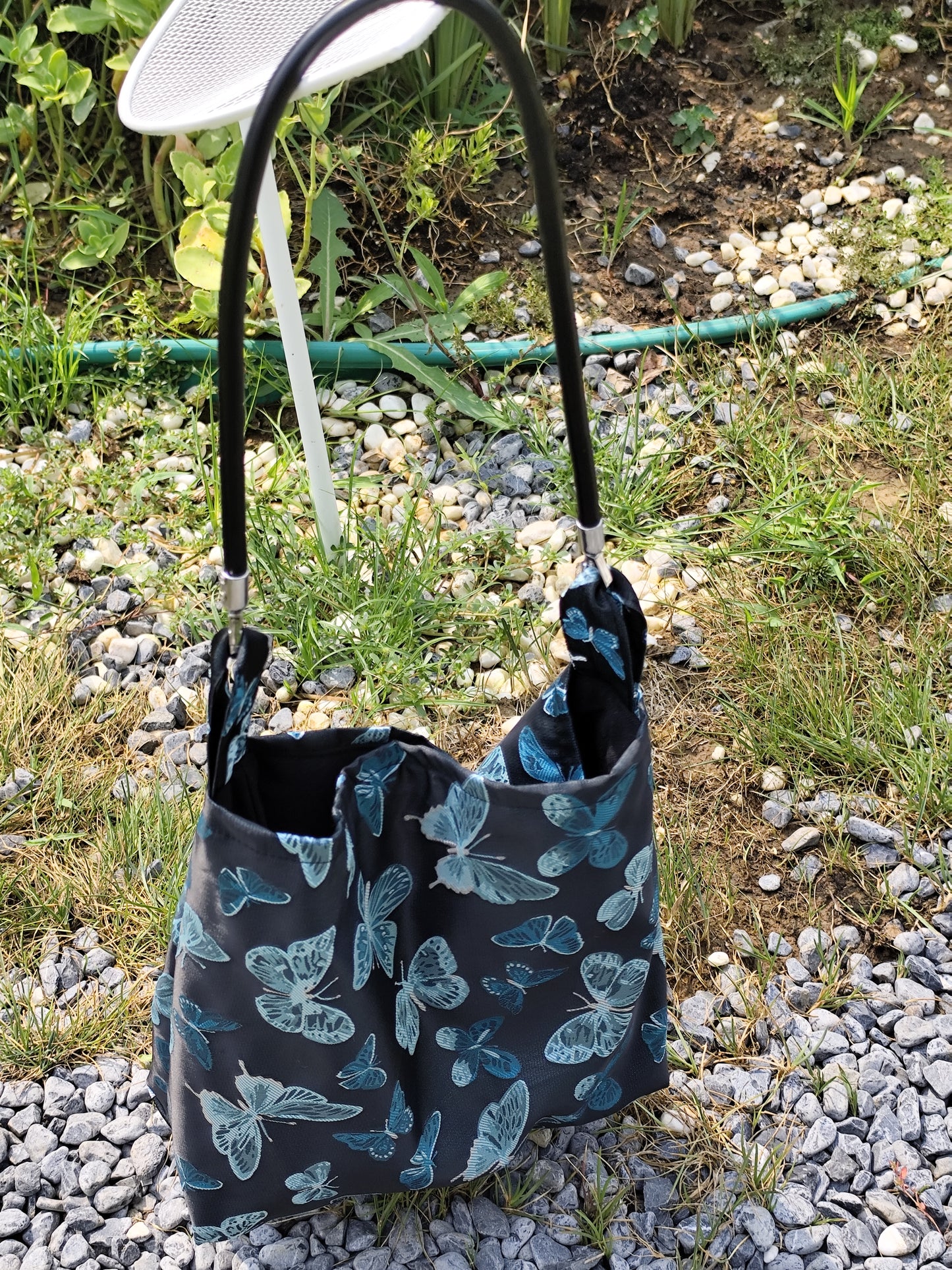 Blue Butterfly Handmade Bag